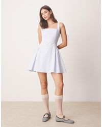 Abercrombie & Fitch - Sleeveless Flare Mini Dress - Lyst