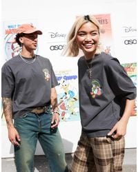 ASOS - Disney Unisex Oversized Boxy T-shirt With Donald Duck Chest Print - Lyst