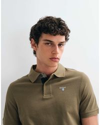 Barbour - Short Sleeve Tartan Detail Pique Polo Shirt - Lyst
