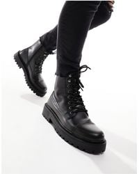 Pull&Bear - Bottes style militaire - Lyst