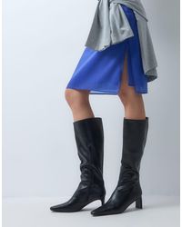 ASOS - Cedrick Chisel Toe Heeled Knee Boots - Lyst