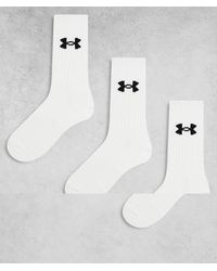 Under Armour - Performance 3 Pack Crew Socks - Lyst