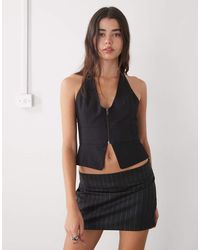 Monki - Elegante Mini Rok Met Lage Taille - Lyst