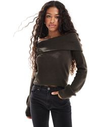 Threadbare - Off Shoulder Jumper - Lyst