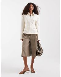 ASOS - Tailored Cinch Waist Zip Through Jacket - Lyst