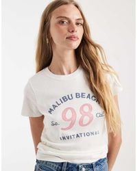 Hollister - Malibu Beach Graphic Baby Tee - Lyst