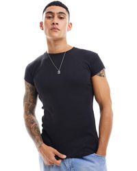 ASOS - Muscle Fit T-shirt With Cap Sleeve - Lyst