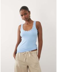 Never Fully Dressed - Studded Ribbed Scoop Neck Vest - Lyst