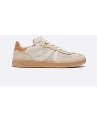 Stradivarius - Die-cut Trainers With Leather Details - Lyst