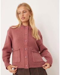 ASOS - Boxy Oversized Cardigan With Pocket Detail - Lyst