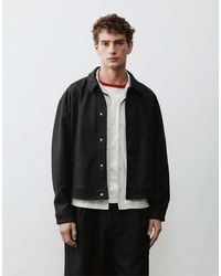 Pull&Bear - Giacca Trucker Nera - Lyst