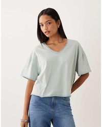ASOS - Slouchy V Neck T-shirt - Lyst