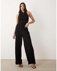 Gina Tricot - Co-ord Textured Wide Trousers - Lyst