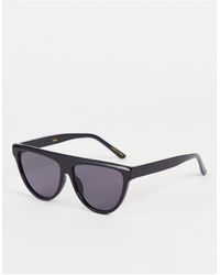 Mango Straight Brow Sunglasses - Black