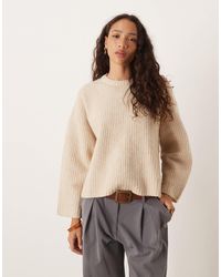 JJXX - – kastiger, gerippter oversize-strickpullover - Lyst