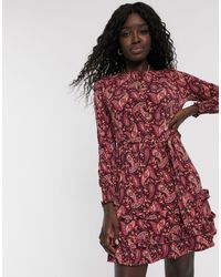 oasis crepe frill button dress