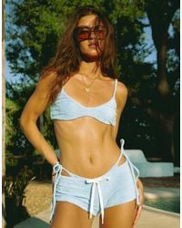 Wild Lovers - Salty Textured Towelling Micro Shorts - Lyst