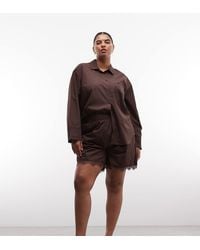 Noisy May - Shorts Co-ord With Lace Hem - Lyst