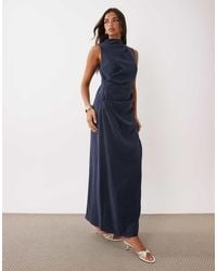 ASOS - Column Slouchy Hip Maxi Dress - Lyst