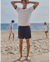 Pull&Bear - Zwembroek Met Contrasterend Paneel - Lyst