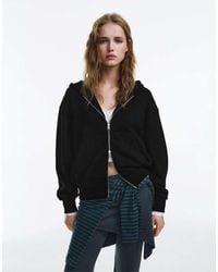 Pull&Bear - Zip-up Hoodie - Lyst