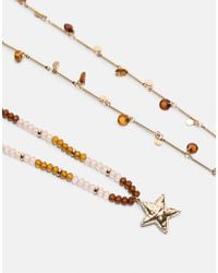 Stradivarius - – set mit 2 halsketten - Lyst