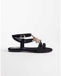 South Beach - Starfish Strappy Flat Sandals - Lyst