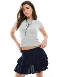Stradivarius - Str Layered High Waist Skort - Lyst