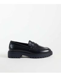 ASOS - Wide Fit Mavis Chunky Cleated Sole Loafers - Lyst
