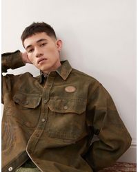Aape By A Bathing Ape - Aape by a bathing ape – langärmliges hemd mit verblasstem print - Lyst