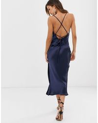 cami slip dress midi