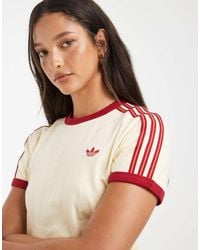 adidas Originals - Pinstripe Short Sleeve Slim Tee - Lyst