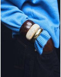 Bershka - Set Van 3 Armbanden Met Hars-Effect - Lyst