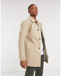 Jack & Jones Premium - Klassieke Regenjas Van Twill - Naturel