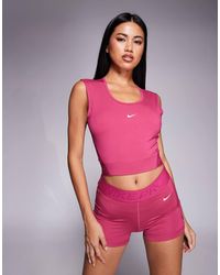 Nike - Nike Pro Training Dri-fit Cropped Tank - Lyst