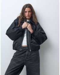 & Other Stories - Zip Through Funnel Neck Bomber Jacket - Lyst