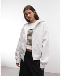 Nike - Studio Fleece Heavy-Weight Oversized Full Zip Hoodie - Lyst