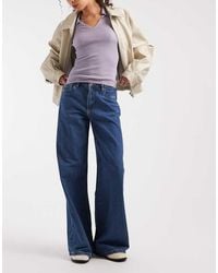 Vero Moda - Remy Mid Rise Wide Leg Jeans - Lyst