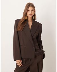 Mango - Wool Mix Cris Capsule Short Tailored Blazer Co-ord - Lyst