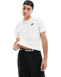 Nike - Club - t-shirt bianco sporco - Lyst