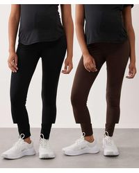 Mama.licious - Mamalicious Maternity Cotton 2 Pack legging - Lyst
