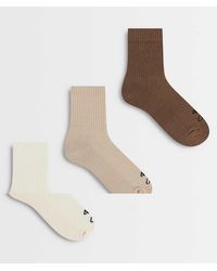 4505 - Pack De 3 Pares De Calcetines Deportivos De Colores Tierra De Algodón De Secado Rápido Icon De -Neutro - Lyst