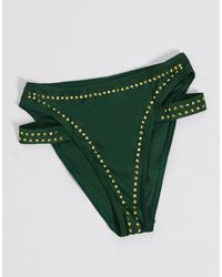 wolf and whistle shell print bikini