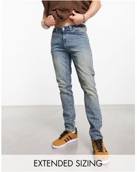 ASOS - Skinny Jeans With Stitch Detail - Lyst