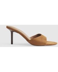 River Island - Mule Heeled Sandals - Lyst