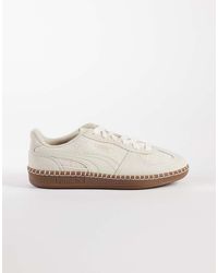 PUMA - Palermo Straw Trainers - Lyst