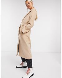 & Other Stories Long Belted Coat - Natural