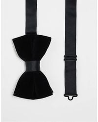 ASOS - Velvet Bow Tie With Satin Detail - Lyst