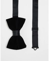 ASOS - Velvet Bow Tie With Satin Detail - Lyst
