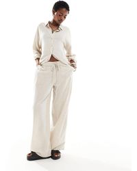 Noisy May - – locker geschnittene hose aus leinenmix - Lyst